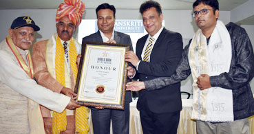 Sachin Gupta received World Book Records Award
