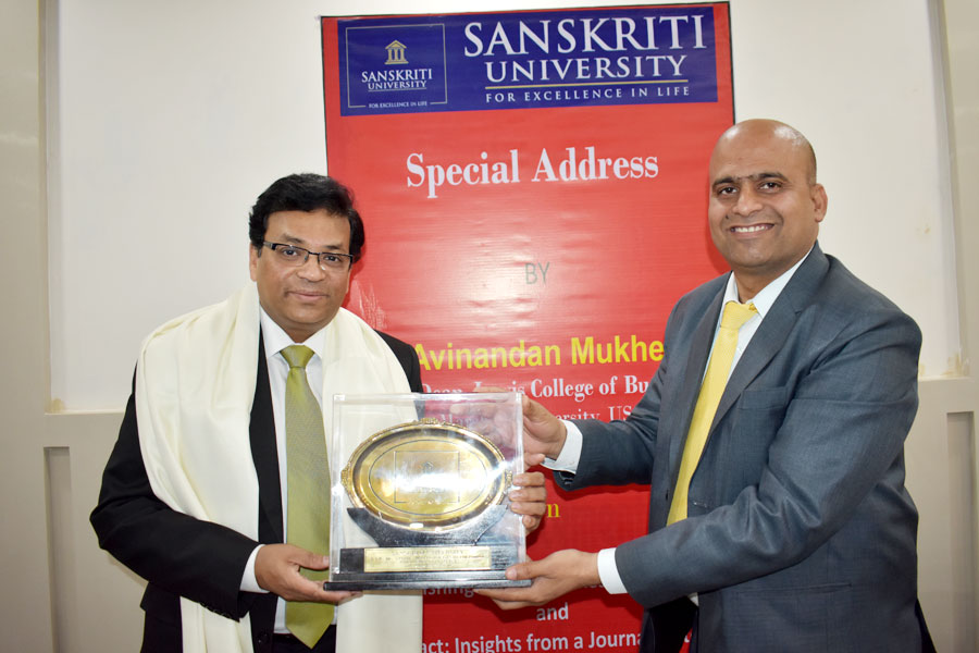 Highlights of Special Address by Dr Avinandan Mukherjee Dean Marshall University