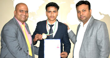 संस्कृति यूनिवर्सिटी के छात्र संजय ने नेशनल में जीता गोल्ड मेडल