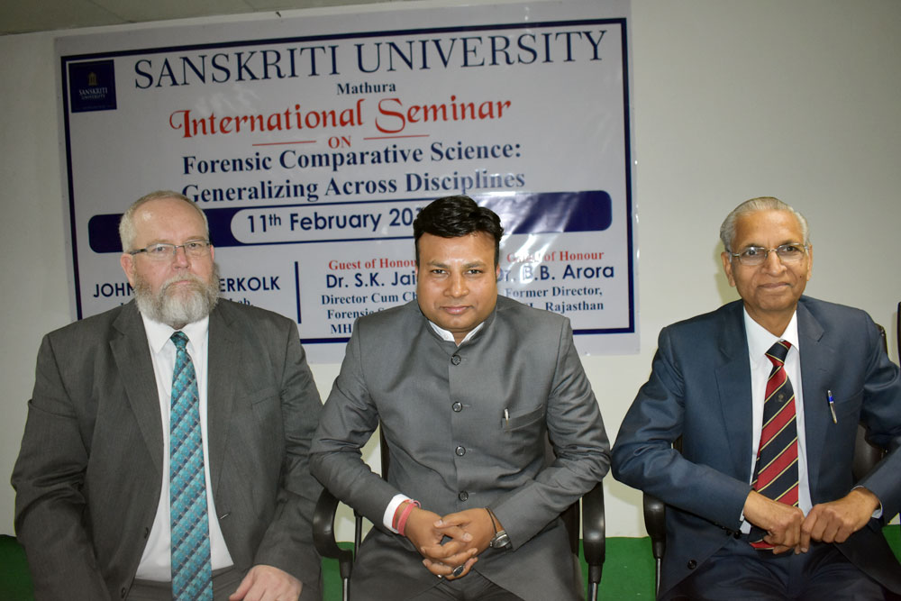 International Seminar on Forensic Science at Sanskriti University 2019
