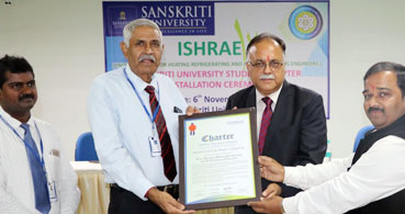 Ishrae student chapter inaugurated in sanskriti university