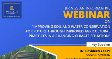 Improving Soil And Water Conservation For Future Through Improved Agricultural Practices In A Changing Climate Situation
