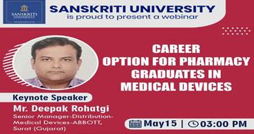 	Career Option of Pharmacy Graduates In Medical Devices