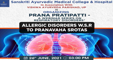Respiratory Disorders - Allergic Disorders W.S.R to Pranavaha Srotas