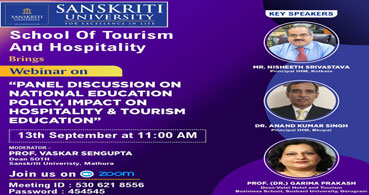 Panel Discussion on National Education Policy, Impact on Hospitality & Tourism Education