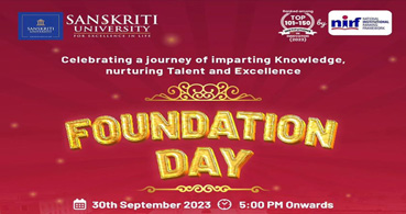  Sanskriti University's Foundation Day